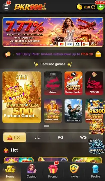 PKR game interface